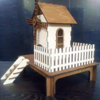 Intra απο ξύλο plywood 3mm-4mm πάχος - Δοχείο τσαγιού Windmill Tea House Δίασταση 40x50 cm Intraeaxys-yon0lwx7 - Image 3