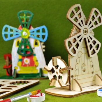 Intra απο ξύλο plywood 3mm-4mm πάχος - Ξύλινος μηχανικός μύλος Farm Mill 3D μοντέλο Δίασταση 30x30 cm Intraeaxys-d1lvk9po - Image 6