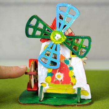 Intra απο ξύλο plywood 3mm-4mm πάχος - Ξύλινος μηχανικός μύλος Farm Mill 3D μοντέλο Δίασταση 30x30 cm Intraeaxys-d1lvk9po - Image 9