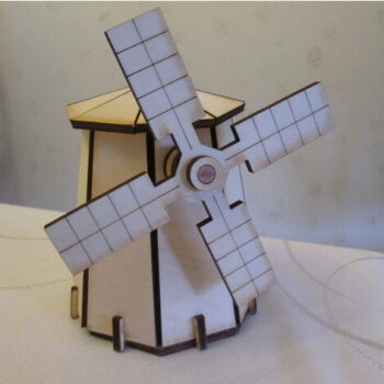 Intra απο ξύλο plywood 3mm-4mm πάχος - Ανεμόμυλος Δίασταση 30x30 cm Intraeaxys-voqkq6o2 - Image 1