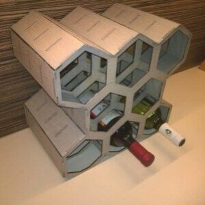 Intra απο ξύλο plywood 3mm-4mm πάχος - Ξύλινη σχάρα κρασιού Δίασταση 30x30 cm Intraeaxys-51rrl501