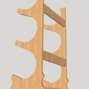 Intra απο ξύλο plywood 3mm-4mm πάχος - Βάση κρασιού Βάση μπουκαλιών κρασιού Ράφι κρασιού Δίασταση 30x30 cm Intraeaxys-qommypro