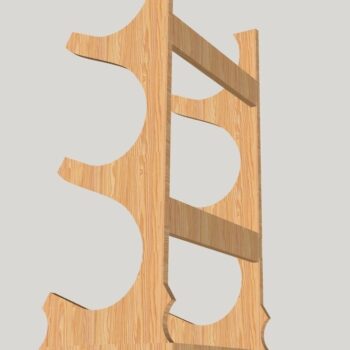 Intra απο ξύλο plywood 3mm-4mm πάχος - Βάση κρασιού Βάση μπουκαλιών κρασιού Ράφι κρασιού Δίασταση 30x30 cm Intraeaxys-qommypro - Image 1