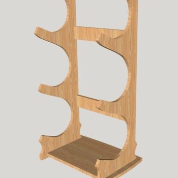 Intra απο ξύλο plywood 3mm-4mm πάχος - Βάση κρασιού Βάση μπουκαλιών κρασιού Ράφι κρασιού Δίασταση 30x30 cm Intraeaxys-qommypro - Image 3