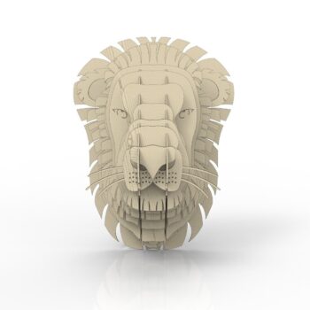 Intra απο ξύλο plywood 3mm-4mm πάχος - Lion Head Decor Wall Κόντρα πλακέ 4mm Δίασταση 30x30 cm Intraeaxys-91jd4vp1 - Image 1