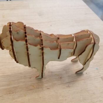 Intra απο ξύλο plywood 3mm-4mm πάχος - Lion 3D παζλ Δίασταση 30x30 cm Intraeaxys-6o3y6gj7 - Image 3