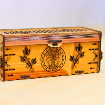 Intra απο ξύλο plywood 3mm-4mm πάχος - Διακοσμητικό Ξύλινο Κουτί Δώρου με Καπάκι Δίασταση 30x30 cm Intraeaxys-p7ymp457 - Image 9