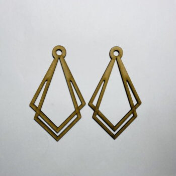 Intra απο ξύλο plywood 3mm-4mm πάχος - Κοσμήματα με ξύλινα σκουλαρίκια Δίασταση 3x3 cm Intraeaxys-qommx55o - Image 1