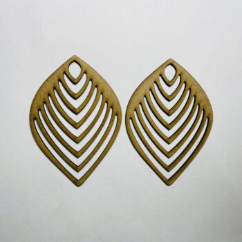 Intra απο ξύλο plywood 3mm-4mm πάχος - Ξύλινα σκουλαρίκια δάκρυ Δίασταση 3x3 cm Intraeaxys-e1gkjddo - Image 1