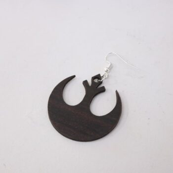 Intra απο ξύλο plywood 3mm-4mm πάχος - Σκουλαρίκια Rebel Alliance Δίασταση 3x3 cm Intraeaxys-r1z2lzm1 - Image 3