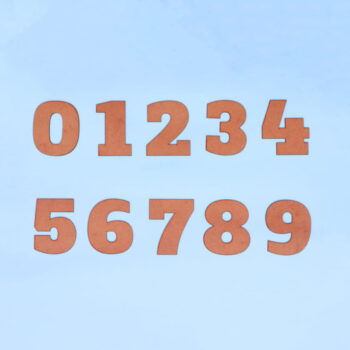 Intra απο ξύλο plywood 3mm-4mm πάχος - Ξύλινο Νούμερο 1 έως 10 Δίασταση 30x30 cm Intraeaxys-075y02mo - Image 1