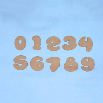 Intra απο ξύλο plywood 3mm-4mm πάχος - Φούσκα Αριθμοί 1-10 Δίασταση 30x30 cm Intraeaxys-yon032x7 - Image 1