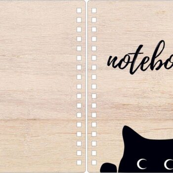 Intra απο ξύλο plywood 3mm-4mm πάχος - Σχέδιο εξωφύλλου βιβλίου με πρότυπο γάτα Δίασταση 30x30 cm Intraeaxys-yon0x5y7 - Image 1