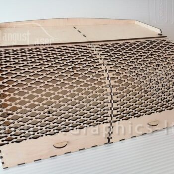 Intra απο ξύλο plywood 3mm-4mm πάχος - Ξύλινο κουτί ψωμιού με μπροστινές ανοιγόμενες πόρτες Δίασταση 30x30 cm Intraeaxys-zo9y0zr7 - Image 1