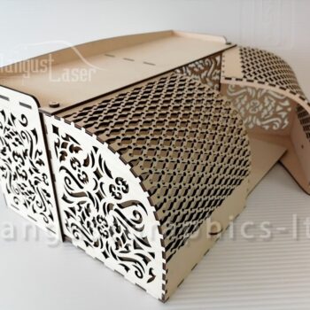 Intra απο ξύλο plywood 3mm-4mm πάχος - Ξύλινο κουτί ψωμιού με μπροστινές ανοιγόμενες πόρτες Δίασταση 30x30 cm Intraeaxys-zo9y0zr7 - Image 3