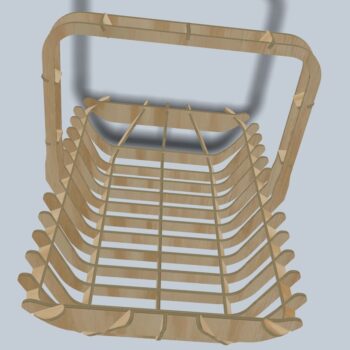 Intra απο ξύλο plywood 3mm-4mm πάχος - Καλάθι με φρούτα 3mm Δίασταση 30x30 cm Intraeaxys-eo0q0g01 - Image 4