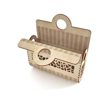 Intra απο ξύλο plywood 3mm-4mm πάχος - Ξύλινη τσάντα Clutch Τσάντα από κόντρα πλακέ Γυναικεία τσάντα μόδας Δίασταση 30x30 cm Intraeaxys-r7vmy567 - Image 4