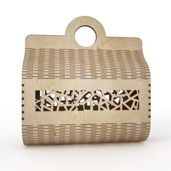 Intra απο ξύλο plywood 3mm-4mm πάχος - Ξύλινη τσάντα Clutch Τσάντα από κόντρα πλακέ Γυναικεία τσάντα μόδας Δίασταση 30x30 cm Intraeaxys-r7vmy567 - Image 5