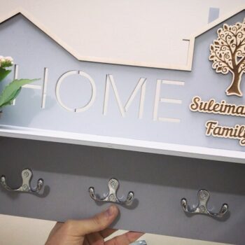 Intra απο ξύλο plywood 3mm-4mm πάχος - Σχάρα ραφιών τοίχου πολλαπλών χρήσεων με ράφι φυτευτή Δίασταση 30x30 cm Intraeaxys-yon0d827 - Image 1