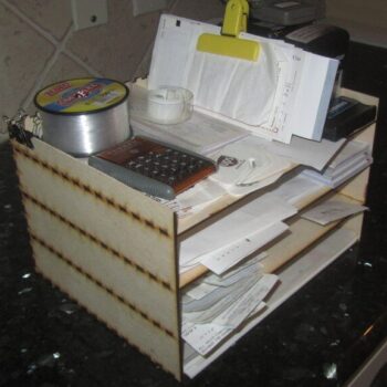 Intra απο ξύλο plywood 3mm-4mm πάχος - Οργανωτής χαρτιού γραφείου Δίασταση 30x30 cm Intraeaxys-6o3yevr7 - Image 3