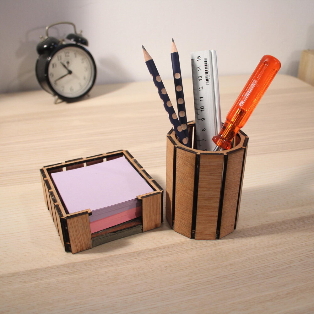 Intra απο ξύλο plywood 3mm-4mm πάχος - Θήκη σημειωματάριου γραφείου 3mm Δίασταση 30x30 cm Intraeaxys-m1d6zye7