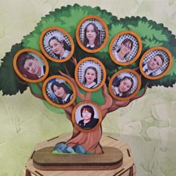 Intra απο ξύλο plywood 3mm-4mm πάχος - Δέντρο σχολικών φωτογραφιών Δίασταση 30x30 cm Intraeaxys-6o3y53q7 - Image 1