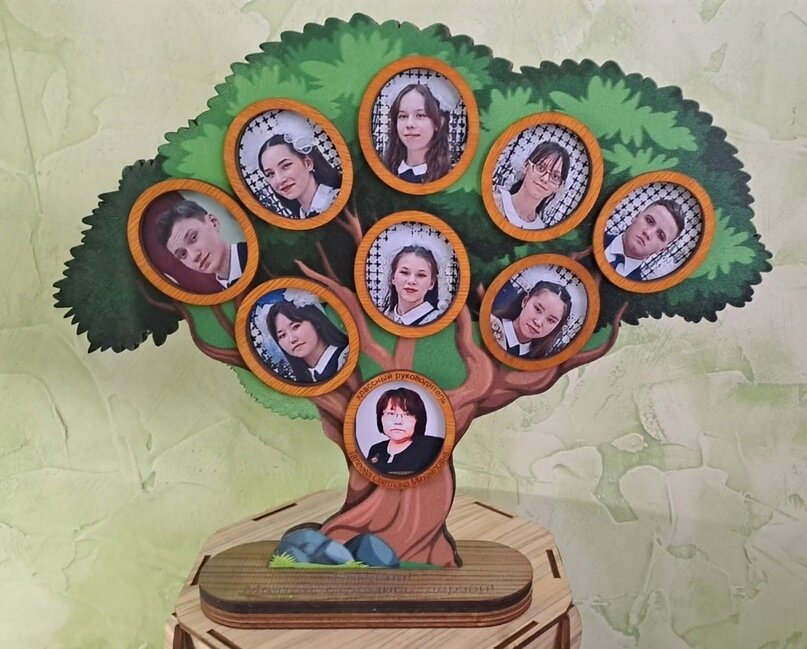 Intra απο ξύλο plywood 3mm-4mm πάχος - Δέντρο σχολικών φωτογραφιών Δίασταση 30x30 cm Intraeaxys-6o3y53q7