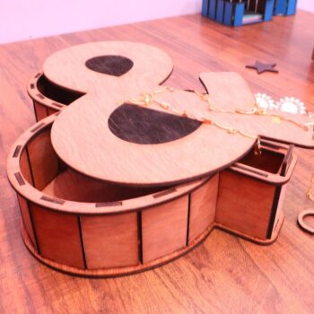 Intra απο ξύλο plywood 3mm-4mm πάχος - Κουτί κοσμημάτων Ampersand Sign 3mm Δίασταση 30x30 cm Intraeaxys-eoxl45vo - Image 9