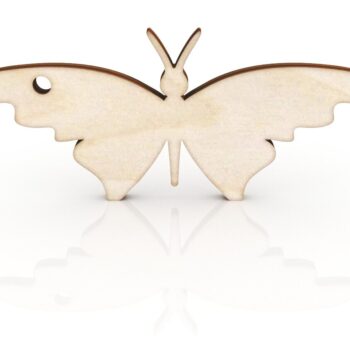 Intra απο ξύλο plywood 3mm-4mm πάχος - Μπρελόκ πεταλούδα Δίασταση 5x5 cm Intraeaxys-joed5481 - Image 1