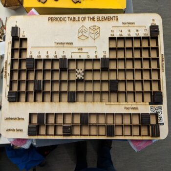 Intra απο ξύλο plywood 3mm-4mm πάχος - Περιοδικός Πίνακας Δίασταση 30x30 cm Intraeaxys-r7vmx327 - Image 8