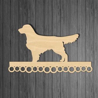 Intra απο ξύλο plywood 3mm-4mm πάχος - Επίδειξη βραβείου Dog Medal Hanger Dog Δίασταση 30x30 cm Intraeaxys-075ynxko