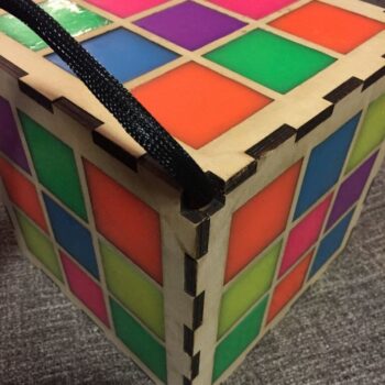 Intra απο ξύλο plywood 3mm-4mm πάχος - Χαριτωμένο φωτιστικό νύχτας Δίασταση 30x30 cm Intraeaxys-zo9yndy7 - Image 6