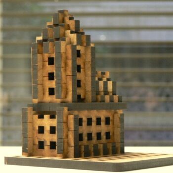 Intra απο ξύλο plywood 3mm-4mm πάχος - Παιχνίδι ξύλινο μπλοκ 5mm Δίασταση 30x30 cm Intraeaxys-joedn9n1 - Image 1