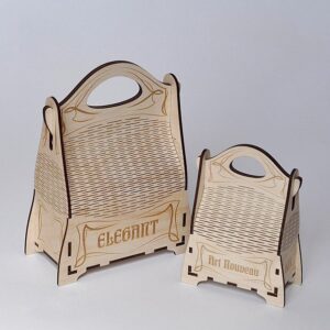 Intra απο ξύλο plywood 3mm-4mm πάχος - Κομψή Κουτί Δώρου Κόντρα πλακέ 3mm Δίασταση 30x30 cm Intraeaxys-eo0qk001