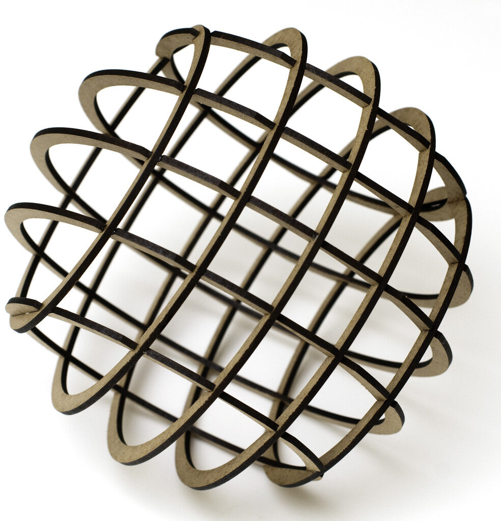 Intra απο ξύλο plywood 3mm-4mm πάχος - Flatpack Sphere Δίασταση 20x20 cm Intraeaxys-d1lv4pxo