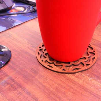 Intra απο ξύλο plywood 3mm-4mm πάχος - Ξύλινα σουβέρ Floral Δίασταση 30x30 cm Intraeaxys-6o3y5pk7 - Image 3