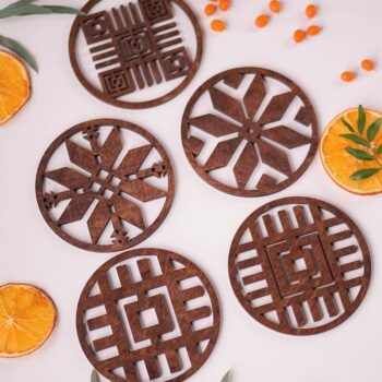 Intra απο ξύλο plywood 3mm-4mm πάχος - Σουβέρ Ποτών Ξύλινα Σουβέρ Κυπέλλου Δίασταση 30x30 cm Intraeaxys-e1gkgd8o - Image 1