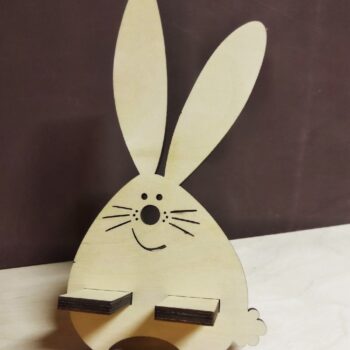 Intra απο ξύλο plywood 3mm-4mm πάχος - Στάση τηλεφώνου Cute Bunny Δίασταση 30x30 cm Intraeaxys-91jdjvp1 - Image 1