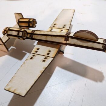 Intra απο ξύλο plywood 3mm-4mm πάχος - Τρισδιάστατο παζλ A10 Aircraft Δίασταση 30x30 cm Intraeaxys-078y0gmo - Image 1