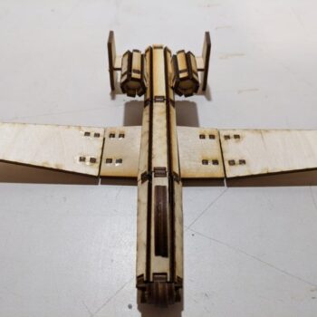 Intra απο ξύλο plywood 3mm-4mm πάχος - Τρισδιάστατο παζλ A10 Aircraft Δίασταση 30x30 cm Intraeaxys-078y0gmo - Image 3