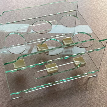 Intra απο ξύλο plywood 3mm-4mm πάχος - Σχάρα μπουκαλιών κόλλας Δίασταση 30x30 cm Intraeaxys-51rrmdm1 - Image 3