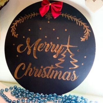 Intra απο ξύλο plywood 3mm-4mm πάχος - Διακόσμηση χριστουγεννιάτικου πιάτου Δίασταση 30x30 cm Intraeaxys-d1lvz0zo - Image 1