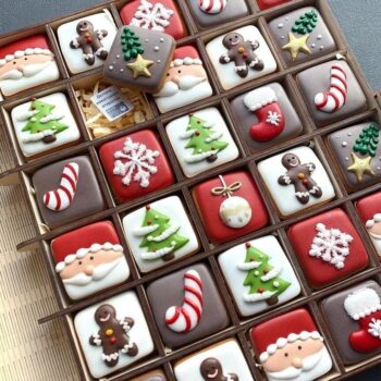 Intra απο ξύλο plywood 3mm-4mm πάχος - Gingerbread Box Κουτί παραμονής Χριστουγέννων Δίασταση 30x30 cm Intraeaxys-eoxljz4o - Image 3