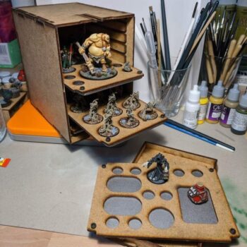 Intra απο ξύλο plywood 3mm-4mm πάχος - Μαγνητική Μινιατούρα Μεταφορική Θήκη Δίασταση 30x30 cm Intraeaxys-eo2yqkm1 - Image 1