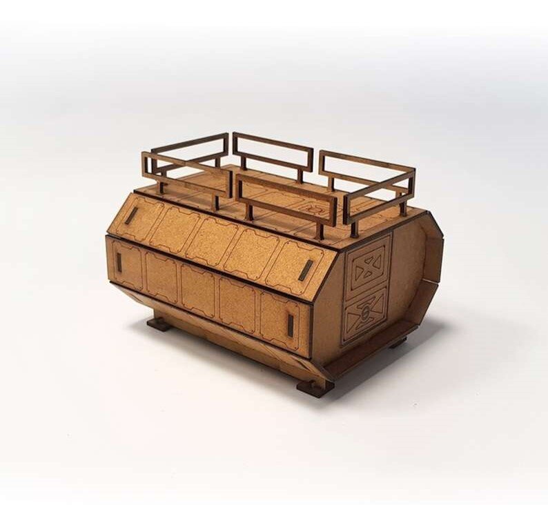 Intra απο ξύλο plywood 3mm-4mm πάχος - Έδαφος Sci Fi Habitat Μικρό Δίασταση 30x30 cm Intraeaxys-eo20grl7