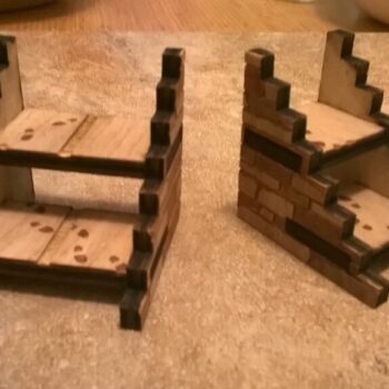 Intra απο ξύλο plywood 3mm-4mm πάχος - Μινιατούρες σκάλες Δίασταση 40x50 cm Intraeaxys-6o3yglp7 - Image 1