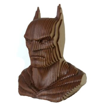 Intra απο ξύλο plywood 3mm-4mm πάχος - Batman Head Sculpture Wooden Art Δίασταση 30x30 cm Intraeaxys-eo0q6vw1 - Image 1
