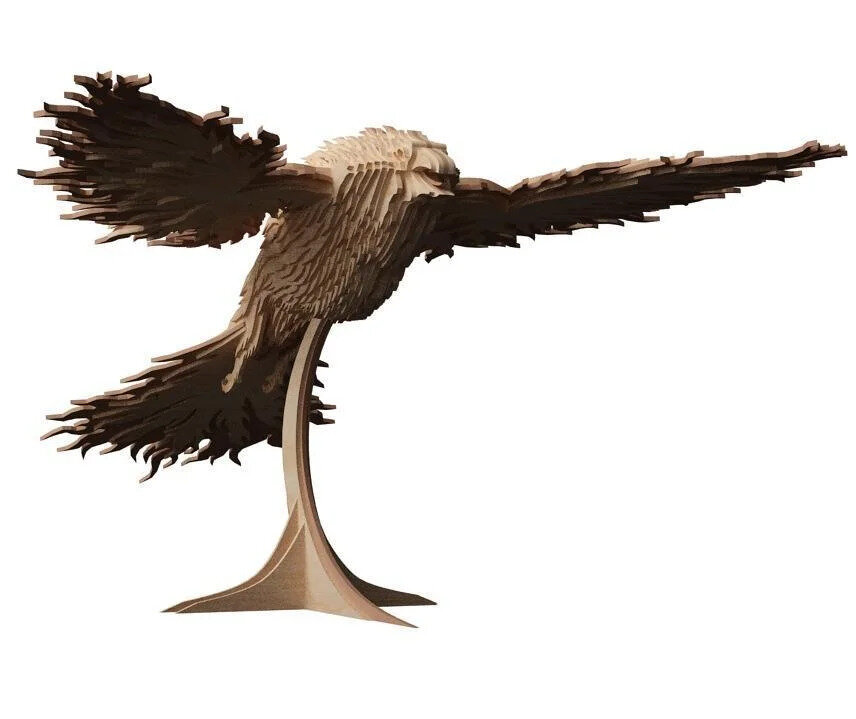 Intra απο ξύλο plywood 3mm-4mm πάχος - Phoenix 3D Puzzle 3mm Δίασταση 30x30 cm Intraeaxys-eoxl5g4o