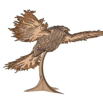 Intra απο ξύλο plywood 3mm-4mm πάχος - Phoenix 3D Puzzle 3mm Δίασταση 30x30 cm Intraeaxys-eoxl5g4o - Image 3