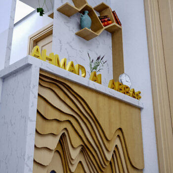 Intra απο ξύλο plywood 3mm-4mm πάχος - Έργα τέχνης με στρώσεις ξύλου Δίασταση 30x30 cm Intraeaxys-voq230do - Image 1